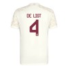 Original Trikotsatz FC Bayern München De Ligt 4 Champions League Ausweichtrikot 2023-24 Für Kinder